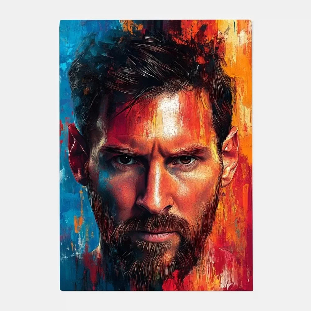 Póster de estrella de fútbol m-messi Argentina, arte HD, pared adhesiva, impermeable, decoración para el hogar, sala de estar y bar