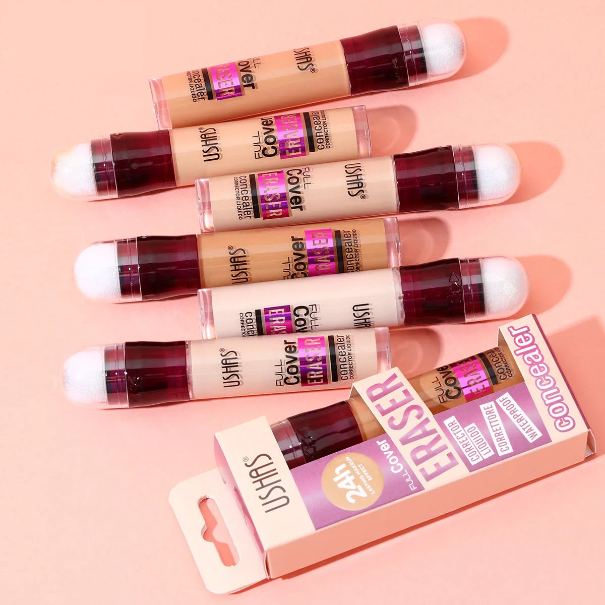 Corrector de cabeza de esponja para ojeras, lágrimas, pecas, acné, ojeras, pigmentación y manchas, crea un Natural, nuevo