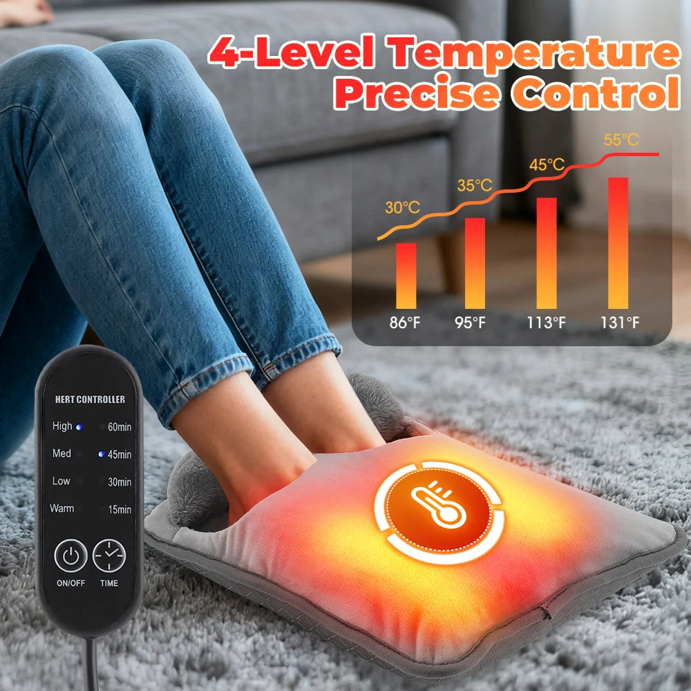 Cojín Térmico para Pies con Masaje y Control de Temperatura

🔥 Calor, confort y relajación para tus pies en cualquier momento del día.