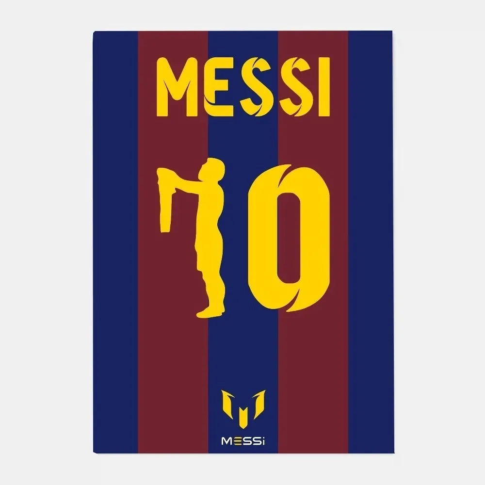 Póster de estrella de fútbol m-messi Argentina, arte HD, pared adhesiva, impermeable, decoración para el hogar, sala de estar y bar