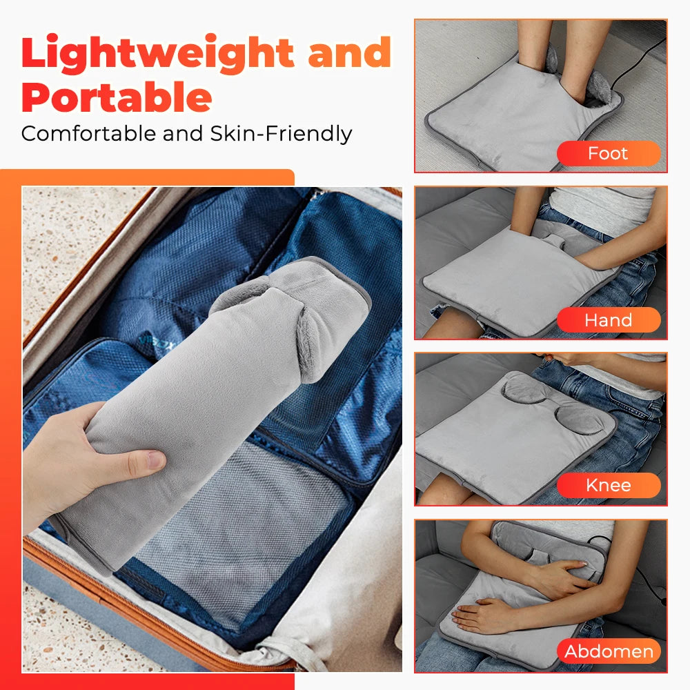 Cojín Térmico para Pies con Masaje y Control de Temperatura

🔥 Calor, confort y relajación para tus pies en cualquier momento del día.
