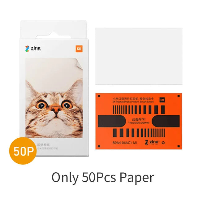 Xiaomi-impresora AR de 300dpi, Mini impresora de fotos portátil de bolsillo con bricolaje Share, impresora de imágenes de 500mAh, funciona con la aplicación Mihome