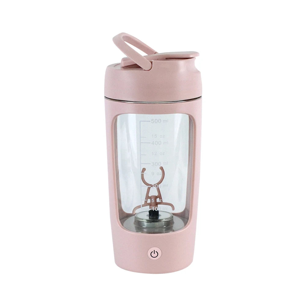 Botella coctelera de proteínas eléctrica USB de 650ml, taza de licuadora recargable portátil, tazas mezcladas multiusos de 650ml para entrenamiento físico