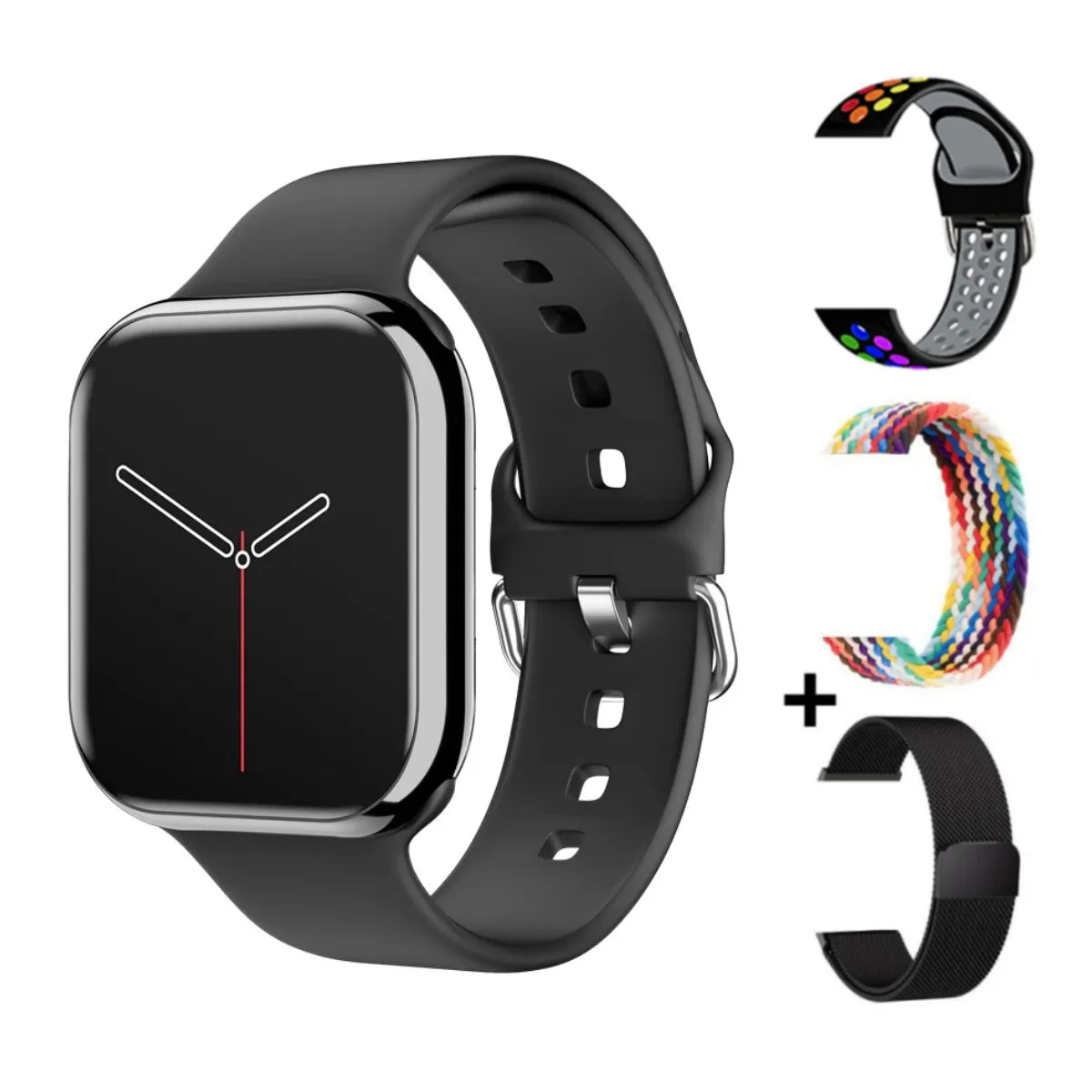 Smartwatch Series X con Llamadas Bluetooth, NFC, Monitoreo de Sueño y Presión Arterial, Carga Inalámbrica, Compatible con Android y iPhone