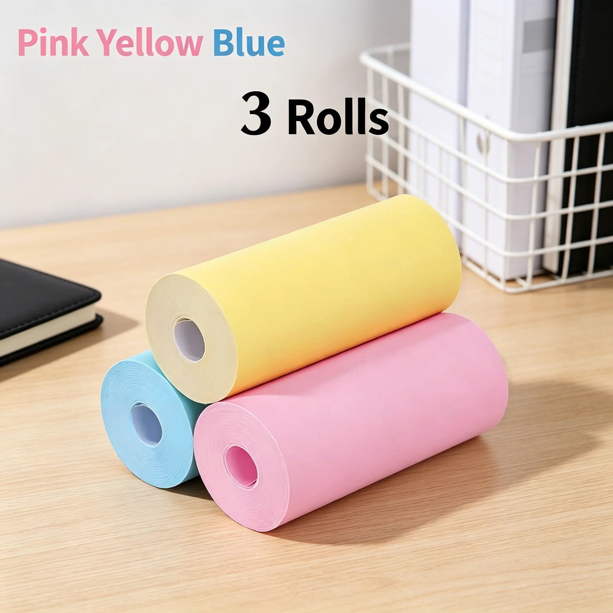 3-20 rollos de papel térmico de 57x25MM, cámara a color para niños, impresión instantánea, accesorios de repuesto para cámara infantil