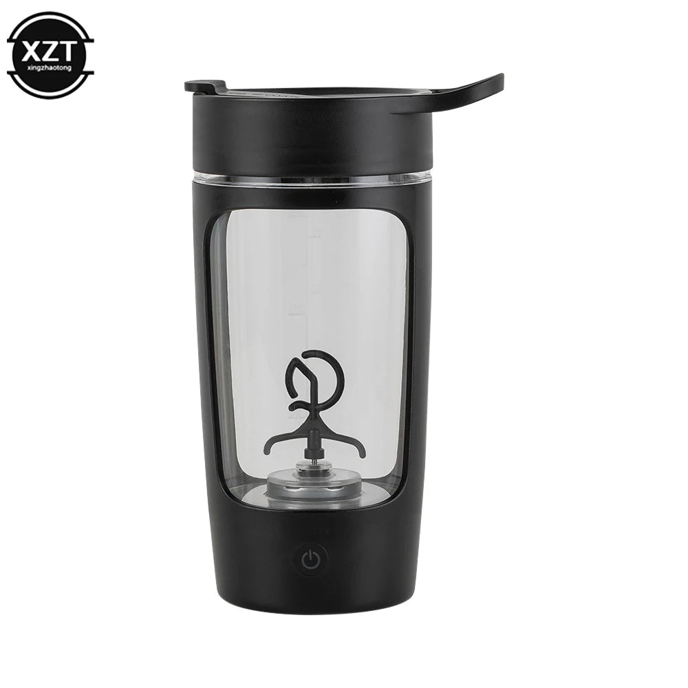 Botella coctelera de proteínas eléctrica USB de 650ml, taza de licuadora recargable portátil, tazas mezcladas multiusos de 650ml para entrenamiento físico