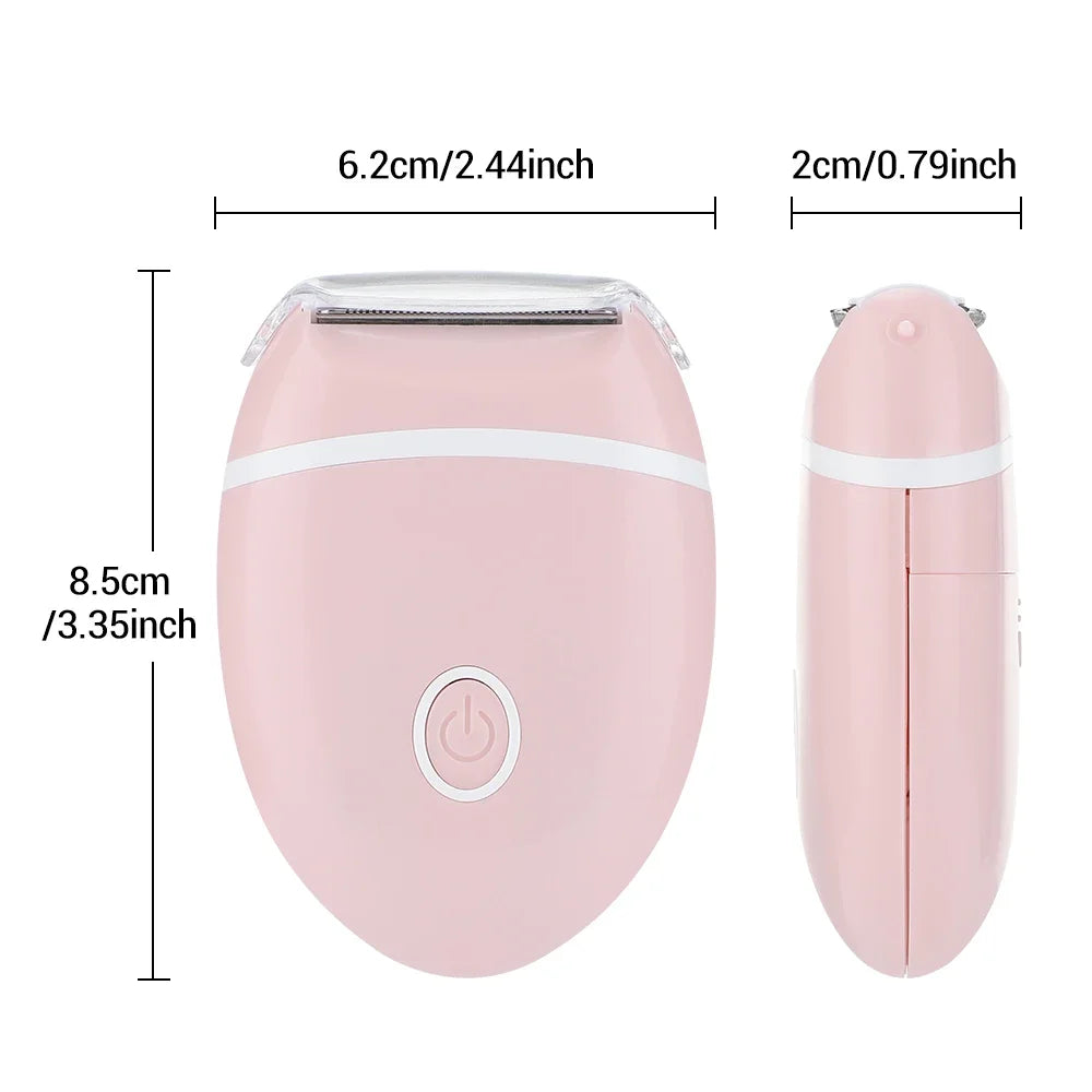 Afeitadora eléctrica 3 en 1 para mujer, Mini maquinilla de afeitar lavable, equipo especial de depilación para todo el cuerpo, pierna, axila, área íntima